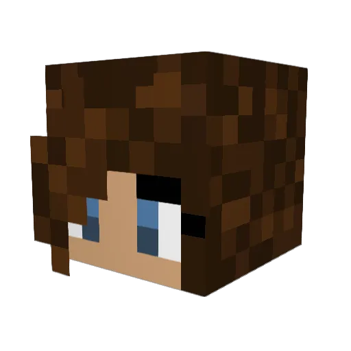 Shownu_kitty Minecraft avatar head, 3D render