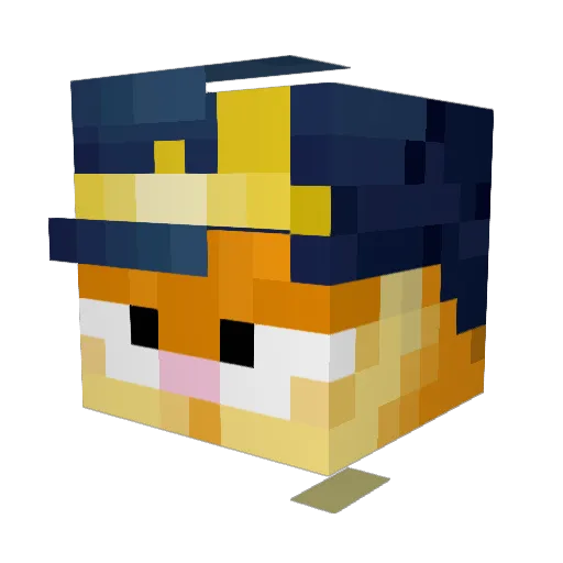 Showshank Minecraft avatar head, 3D render