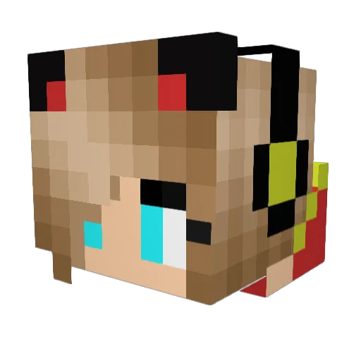 ShowzyFR Minecraft avatar head, 3D render