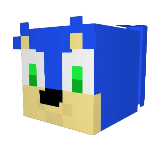 Shox12213 Minecraft avatar head, 3D render