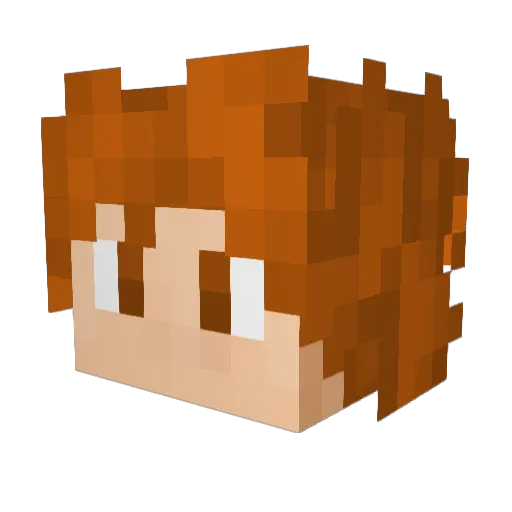 Shoyo94 Minecraft avatar head, 3D render
