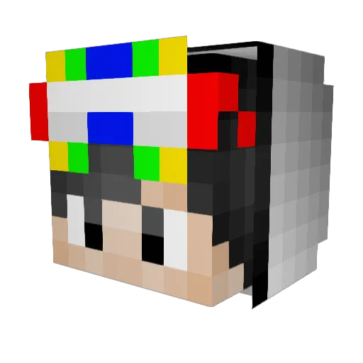 Shoyo_Hinata05 Minecraft avatar head, 3D render