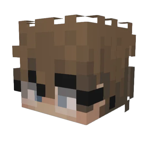 ShozTV Minecraft avatar head, 3D render