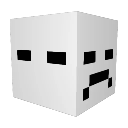 Shoze Minecraft avatar head, 3D render