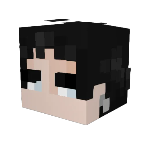 ShpakuLimLim Minecraft avatar head, 3D render