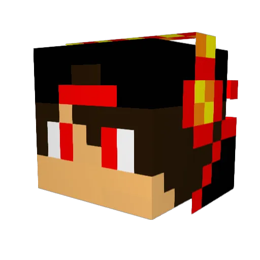 Shpalex Minecraft avatar head, 3D render