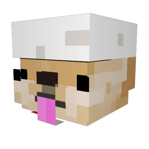 Shpati03 Minecraft avatar head, 3D render