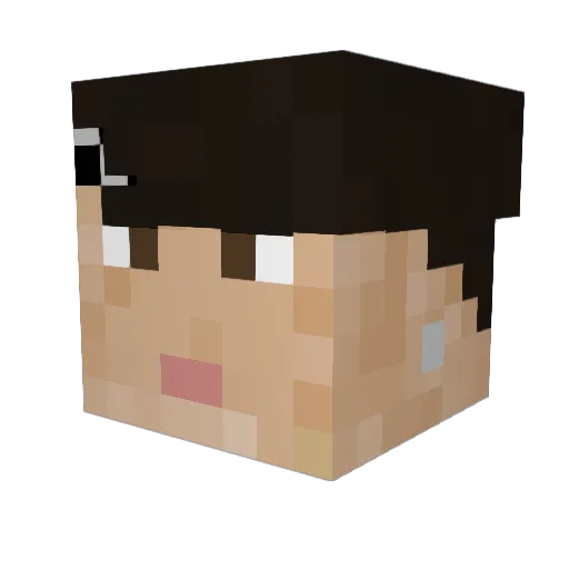 Shpesojmai Minecraft avatar head, 3D render