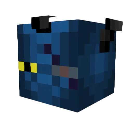 Shpingo Minecraft avatar head, 3D render