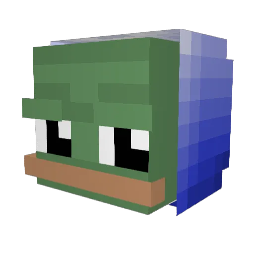ShponikJoy Minecraft avatar head, 3D render