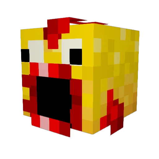 ShpurfJubs Minecraft avatar head, 3D render