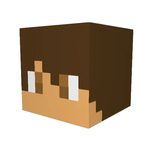 Shqipe_anon Minecraft avatar head, 3D render