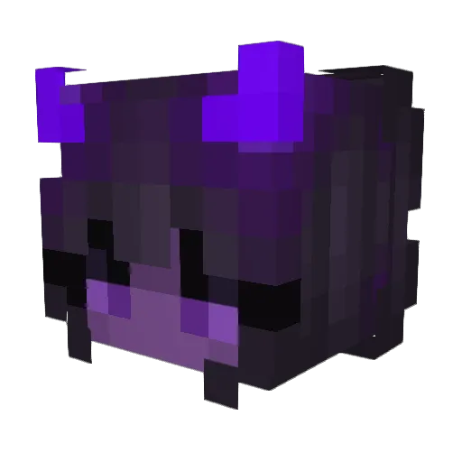 Shqrc Minecraft avatar head, 3D render