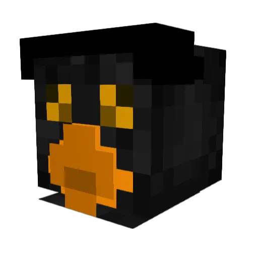 Shr0oms Minecraft avatar head, 3D render