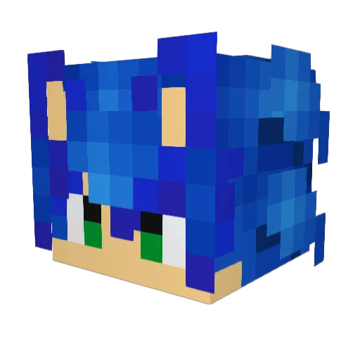 Shr_oom Minecraft avatar head, 3D render