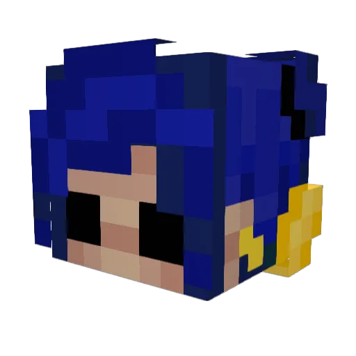 Shred720 Minecraft avatar head, 3D render