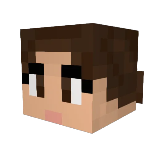 ShredMaster_ Minecraft avatar head, 3D render