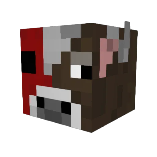 ShredMvg Minecraft avatar head, 3D render