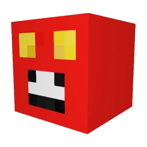 Shreddder136 Minecraft avatar head, 3D render