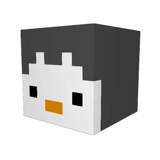 Shredder50 Minecraft avatar head, 3D render