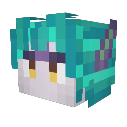 Shredder_04 Minecraft avatar head, 3D render