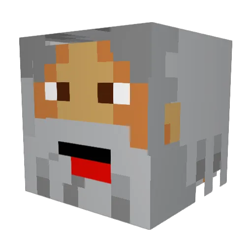Shreddy_Krueger Minecraft avatar head, 3D render