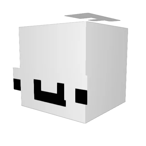 ShredsBalance Minecraft avatar head, 3D render