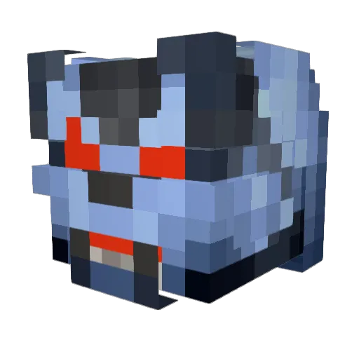 Shrek45 Minecraft avatar head, 3D render