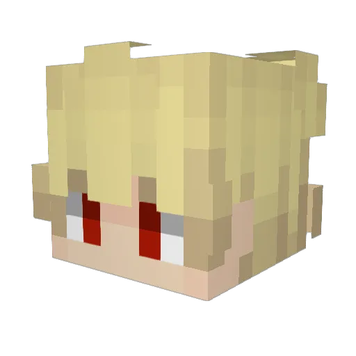 ShrekDva Minecraft avatar head, 3D render