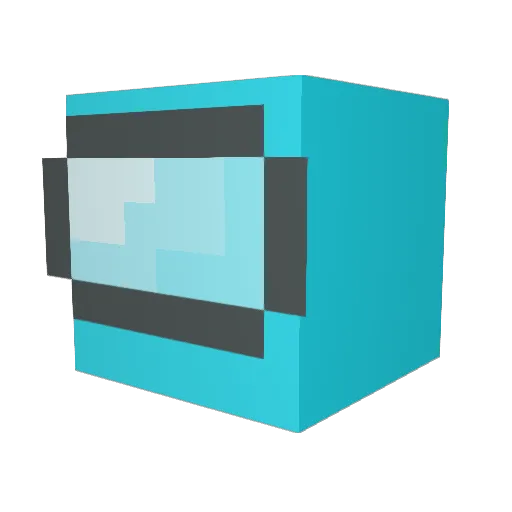 ShrekNoodle Minecraft avatar head, 3D render