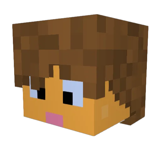 Shrekalingo420 Minecraft avatar head, 3D render