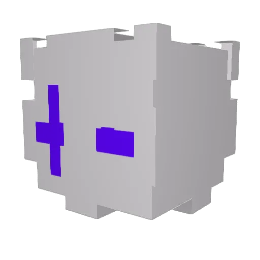 Shrekar Minecraft avatar head, 3D render