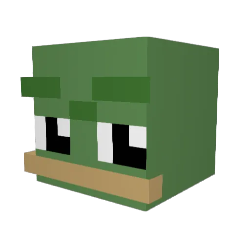 Shrekislife6996 Minecraft avatar head, 3D render