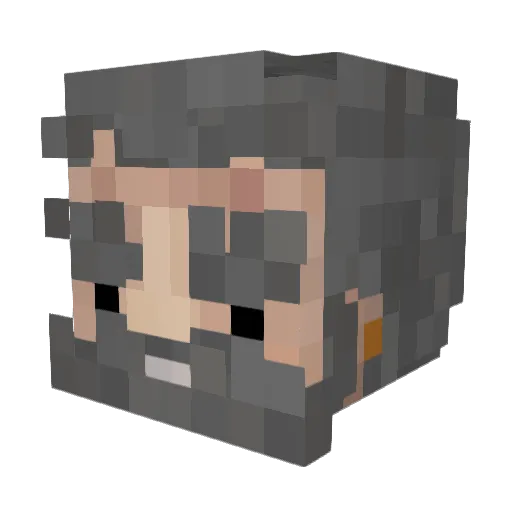 ShrekleOllie Minecraft avatar head, 3D render