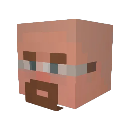 ShreksBalls Minecraft avatar head, 3D render
