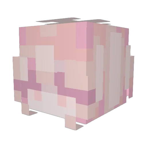 ShreksSack Minecraft avatar head, 3D render