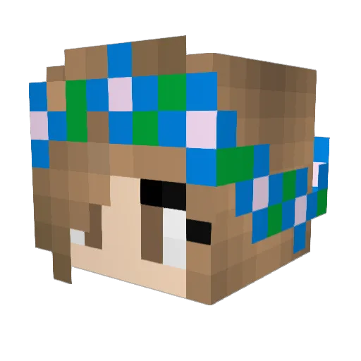Shrekybruz Minecraft avatar head, 3D render