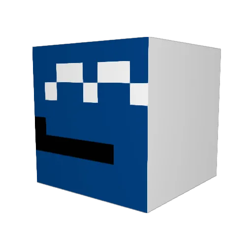 ShrewdMan Minecraft avatar head, 3D render