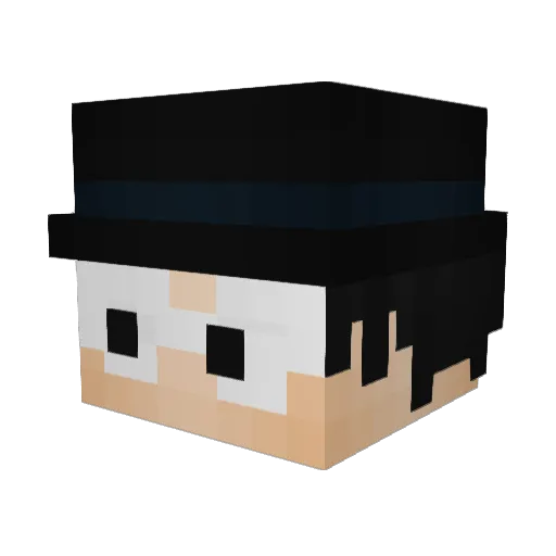 ShrewdPlanet Minecraft avatar head, 3D render