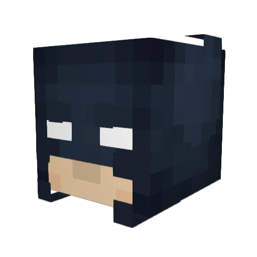 Shreysian Minecraft avatar head, 3D render