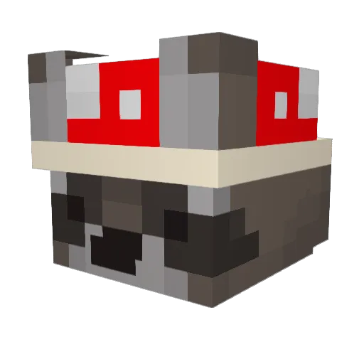 Shriggma Minecraft avatar head, 3D render