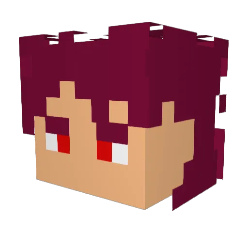 Shrigula Minecraft avatar head, 3D render