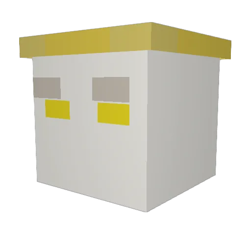 Shrik3 Minecraft avatar head, 3D render