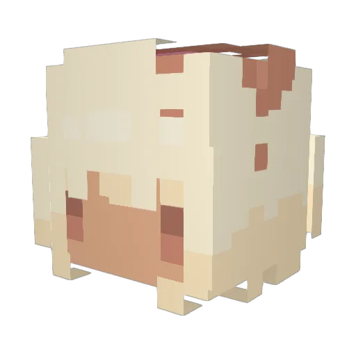 ShrillMine Minecraft avatar head, 3D render