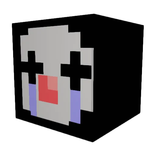 Shrimp_net Minecraft avatar head, 3D render
