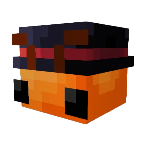 Shrimp_p Minecraft avatar head, 3D render