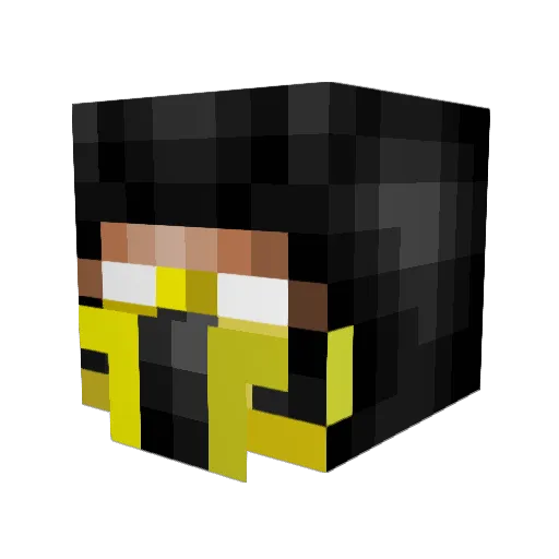 Shrimpy444 Minecraft avatar head, 3D render