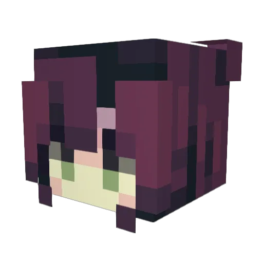 ShrimpyYan Minecraft avatar head, 3D render