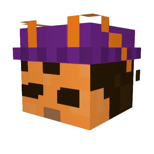 Shrimpyce Minecraft avatar head, 3D render