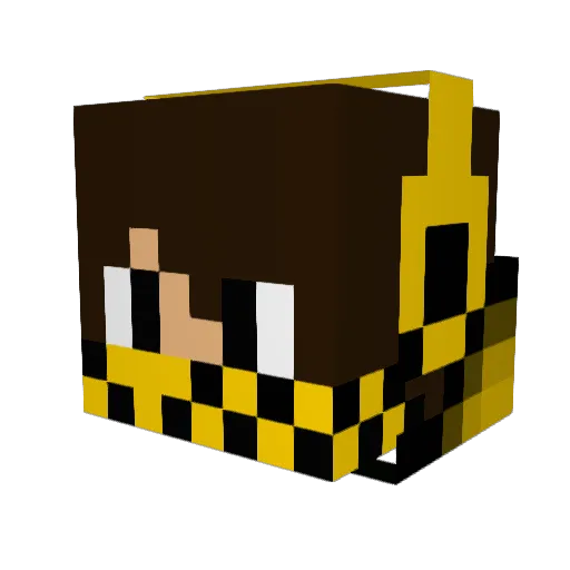 Shrive1 Minecraft avatar head, 3D render